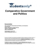 Samenvatting Comparative Government and Politics