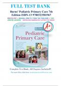 Test Bank for Burns' Pediatric Primary Care 7th Edition by Dawn Lee Garzon ISBN 9780323581967 Chapter 1-46 | Complete Guide A+