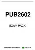 PUB2602 EXAM PACK 2023