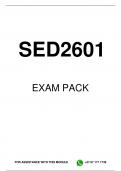 SED2601 EXAM PACK 2023