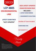 LCP4805-"2024" Exam Pack (This is the latest exam pack)Past Memos/Assignments Buy Quality !! 