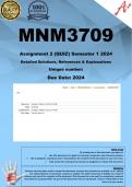 MMN3709 Assignment 2 (QUIZ COMPLETE ANSWERS) Semester 1 2024