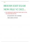HESI RN EXIT EXAM NEW FILE V2 2022