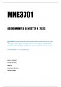 MNE3701 ASSIGNMENT 3  SEMESTER  1  2023