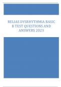 RELIAS DYSRYTHMIA BASIC B TEST QUESTIONS  2023 