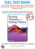 Test Bank For Nursing Theories and Nursing Practice 5th Edition By Marlaine C. Smith 9780803679917 Chapter 1-33 Complete Guide .