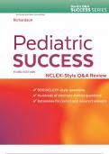 Davis Success Series Beth Richardson 	Pediatric Success   NCLEX®-Style Q&A Review THIRD EDITION