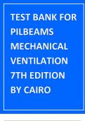 Exam (elaborations) Registered Nurse  Educator  Workbook for Pilbeam's Mechanical Ventilation 2024 updated test bank 