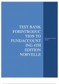 TEST BANK FOR INTRODUCTION TO FUND ACCOUNTING 4TH EDITION NORVELLE 2023