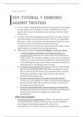 Equitable remedies against trustees( and other fiduciaries) 