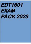 EDT1601 EXAM PACK 2023