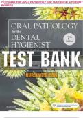 TEST BANK FOR ORAL PATHOLOGY FOR THE DENTAL HYGIENIST 7TH EDITION IBSEN