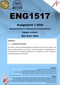 ENG1517 Assignment 1 (COMPLETE ANSWERS) 2024