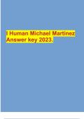 I Human Michael Martinez Answer key 2023.