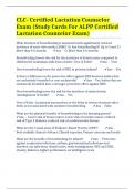 CLC- Certified Lactation Counselor Exam (Study Cards For ALPP Certified Lactation Counselor Exam)