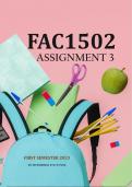Fac1502 assignment 3 semester 1 2023