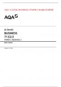    AQA A-LEVEL BUSINESS 2 PAPER 2 MARK SCHEME