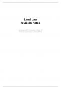 Summary LLB Notes Land Law Revision Notes 2023 (Distinction)