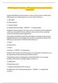 QTM 250 Applied Computing - GCP Summative Assessment Questions and Answers 