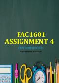 FAC1601 Assignment 4 First Semester 2023
