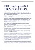 EDF Concepts 6222 100% SOLUTION