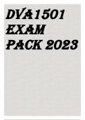 DVA1501 EXAM PACK 2023