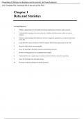 Essentials of Statistics for Business and Economics, 8e David Anderson (Solution Manual)