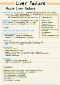Liver Disease - Summary Notes