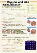 Angina and Acute Coronary Syndromes - Summary Notes