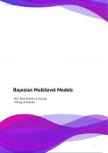 Bayesian Multilevel Models (880661-M-6)