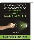 Summary Fundamentals of accountancy, business, and management 2 -  FUNDAMENTALS OF ACCOUNTANCY, BUSINESS, AND MANAGEM
