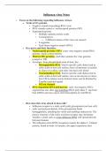 Influenza Virus Notes - Biology of Microorganisms - BIOL 4240