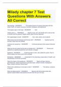 Milady chapter 7 Test Questions With Answers All Correct