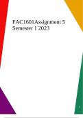 FAC1601Assignment 5 Semester 1 2023