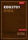 EDS3701 Assignment 4 Answers (New Update) 2023 - All Consulted Sources Available - Year Module (A+)
