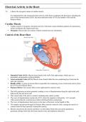 A Level Biology - Electrical Activity in the Heart Notes
