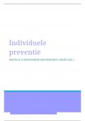 Verslag Module 6, leertaak 1, Individueel preventieplan, beoordeeld met 7,6! een 