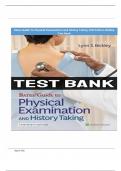 Bates’ Guide To Physical Examination and History Taking 13th Edition Bickley Test Bank & Rationals