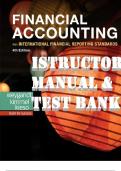 TEST BANK  and INSTRUCTOR MANUAL Financial Accounting with International Financial Reporting Standards 4th Edition by Weygandt, Kimmel & Kieso. (Complete 15 Chapters)