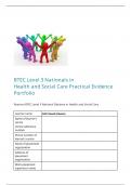 Unit 6 Work Experience in Health and Social Care