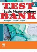 TEST BANK for Clayton’s Basic Pharmacology for Nurses 19th Edition by Michelle Willihnganz, Samuel Gurevitz & Bruce Clayton. ISBN-13 978-0323796309 (Complete 48 Chapters).