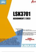 LSK3701 Assignment 2 (COMPLETE ANSWERS) 2023 (689984) - DUE 4 July 2023