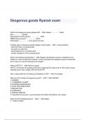 Dangerous goods Ryanair exam Questions & Answers 2023 ( A+ GRADED 100% VERIFIED)