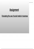 Unit 3 - Assignment 1: Evaluating the use of Social Media in Business