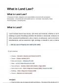 What is Land Law?