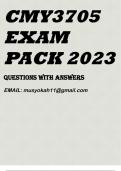 CMY3705 EXAM PACK 2023