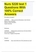 Nurs 5220 test 1 Questions With 100% Correct Answers