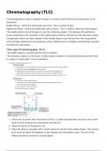 Alevel Chemistry - Chromatography (TLC)