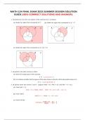 MATH 124 FINAL EXAM 2023 SUMMER SESSION SOLUTION GUIDE.100% CORRRECT SOLUTIONS AND ANSWERS. 	