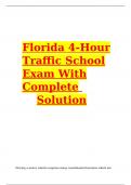 Florida 4-Hour Traffic School Exam Answers